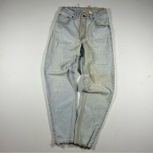 Levis 560 Vintage Jeans Lite Wash Distressed 26x29 High Rise 90s Grunge Made USA